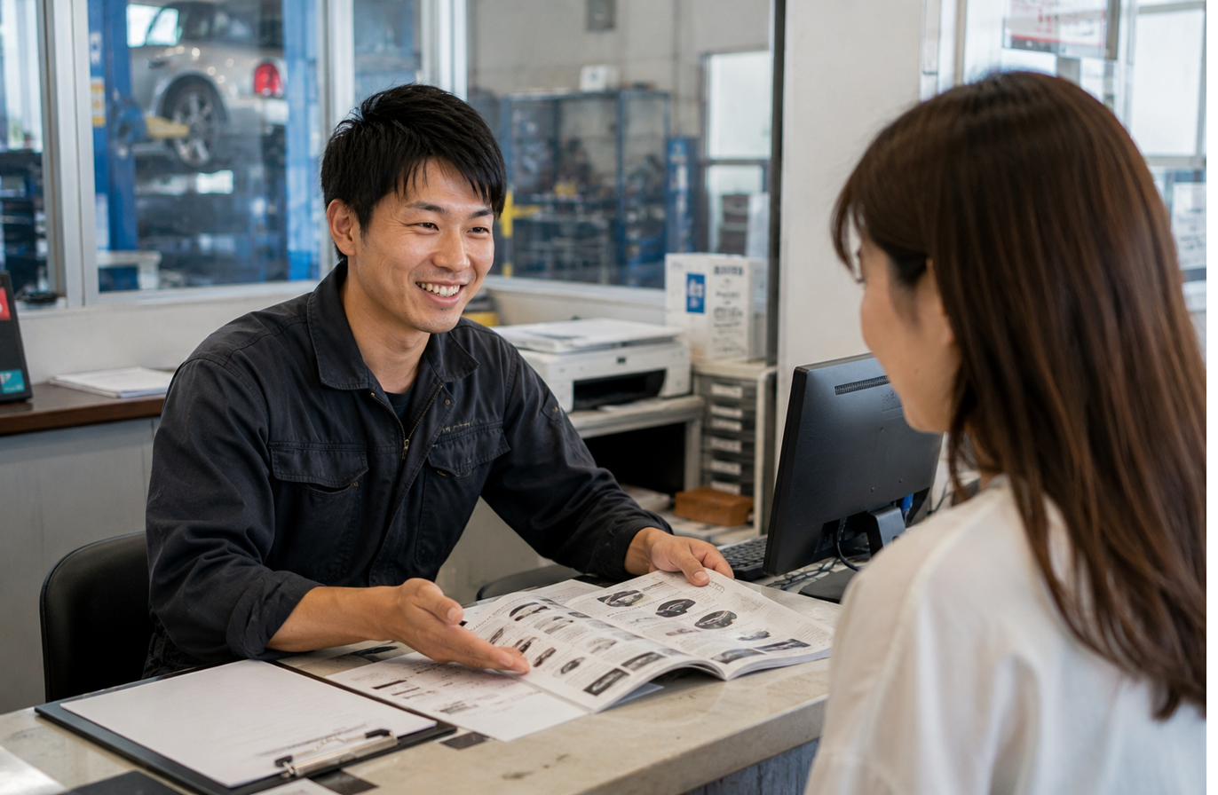 お客様対応の様子